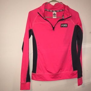 PINK ULTIMATE workout 1/4 zip jacket!